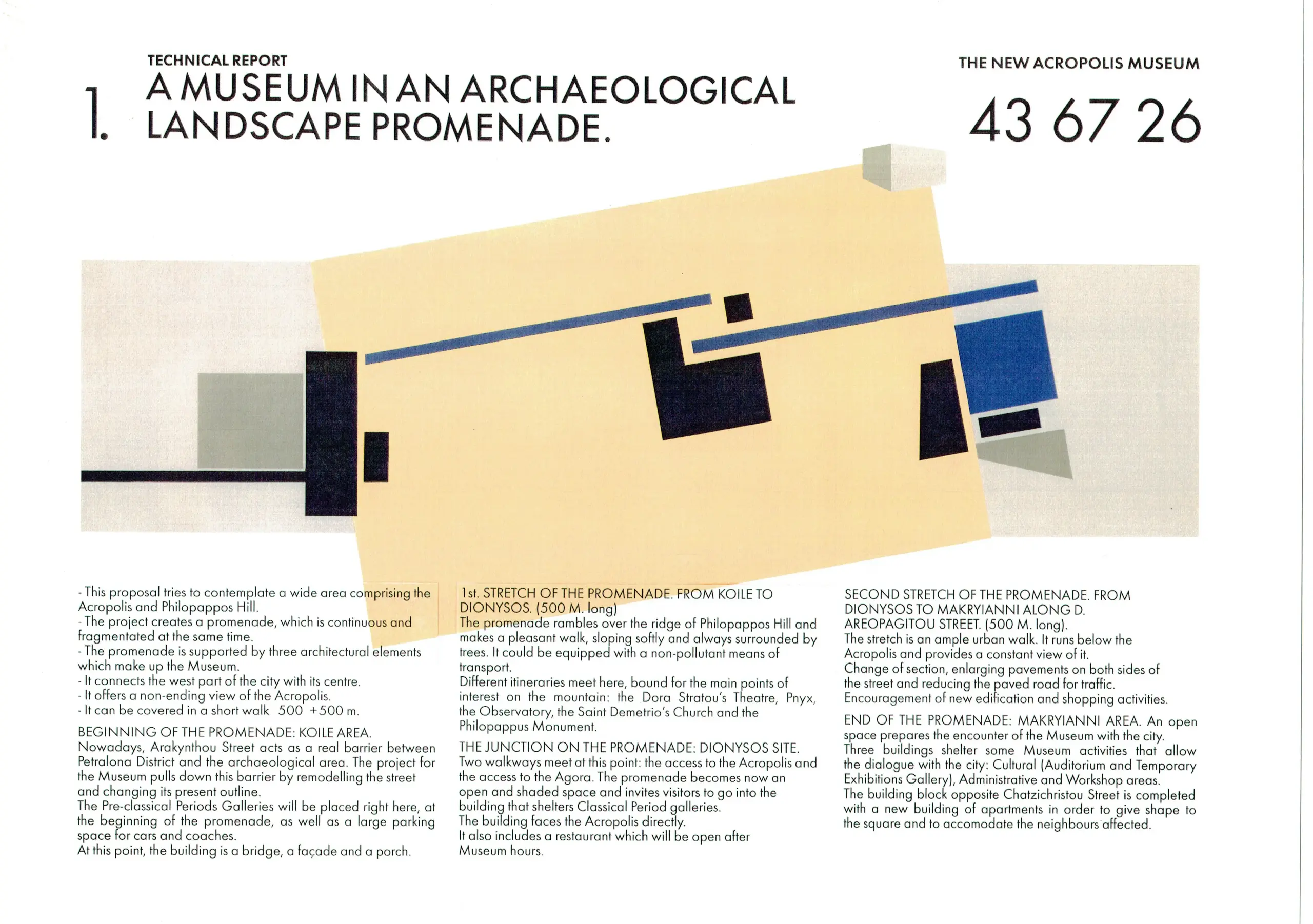Concurso Museo Acrópolis de Atenas. 1989
