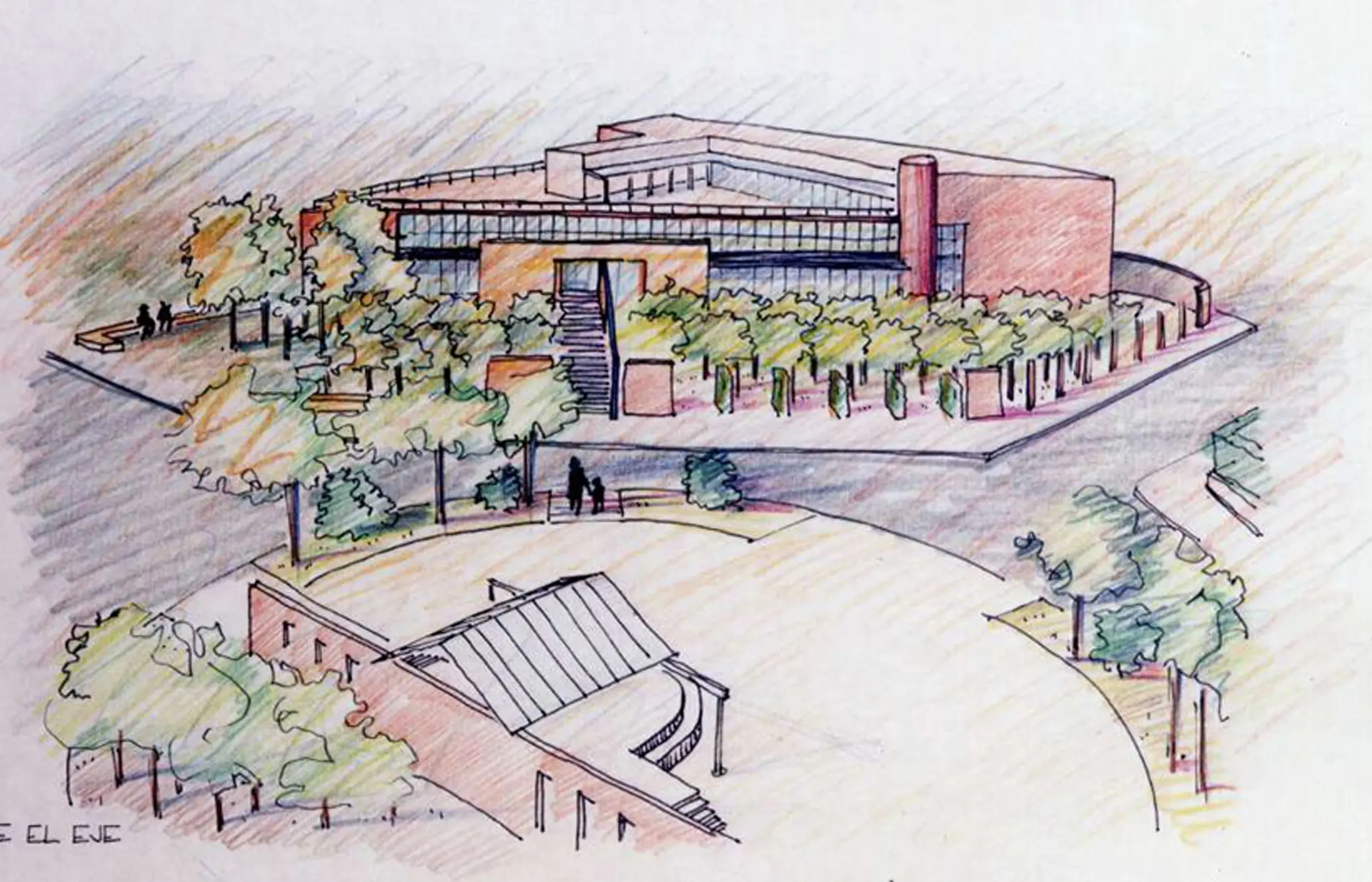 Anteproyecto de centro Cívico. Sant Vicenç del Horts (Barcelona). 1987