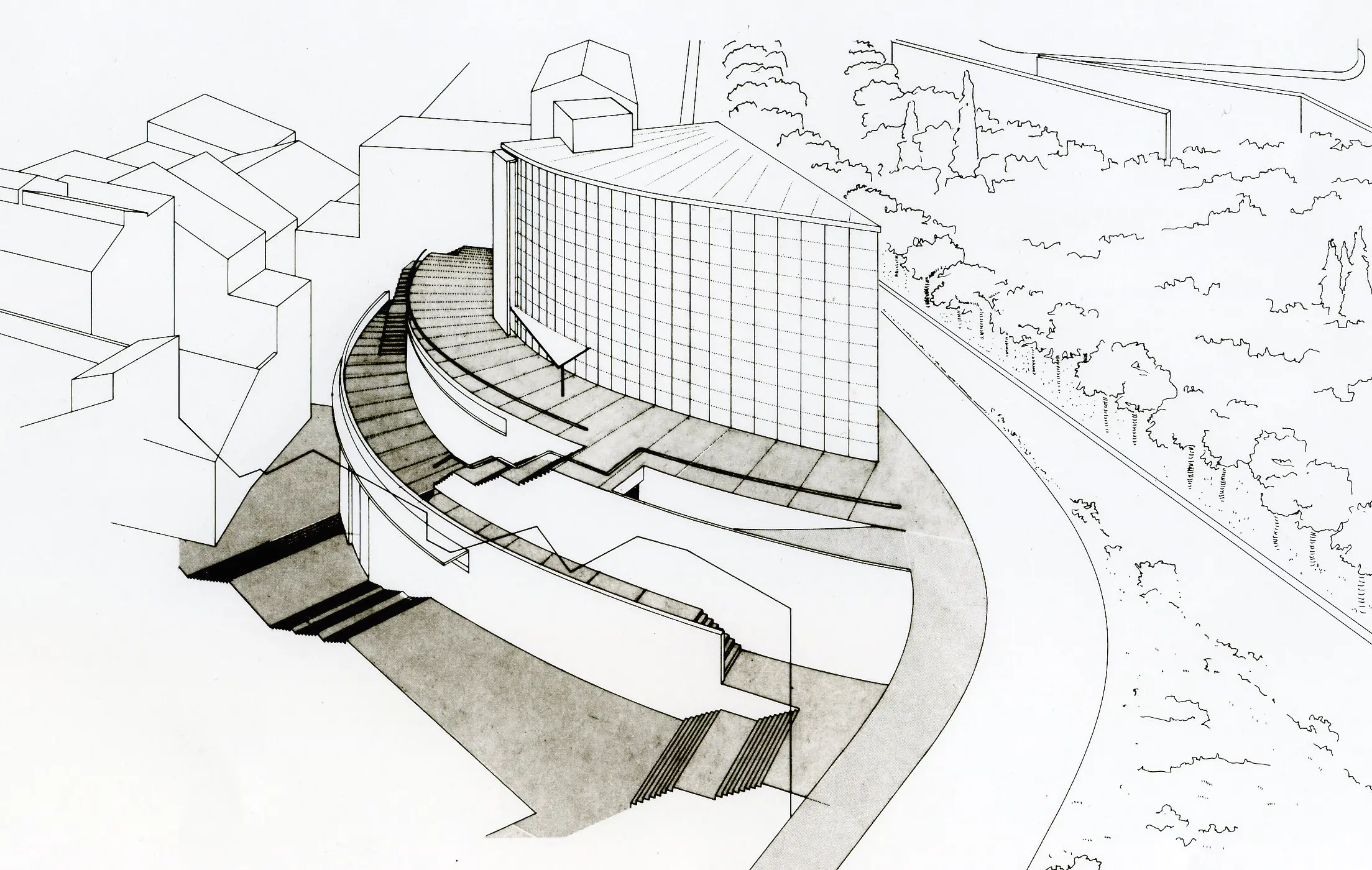 Concurso nueva sede Colegio Arquitectos de Lleida. 1989