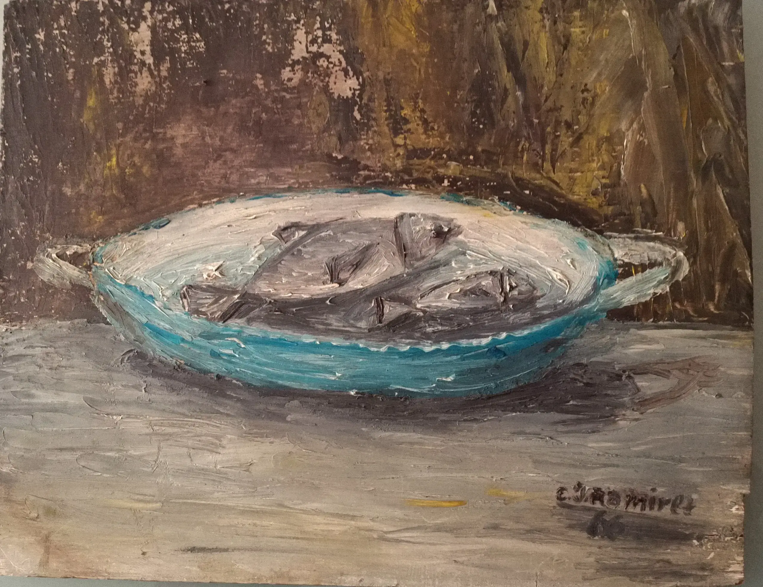 Oleos de adolescencia, sobre tablilla de madera chapada. 1962-1966
